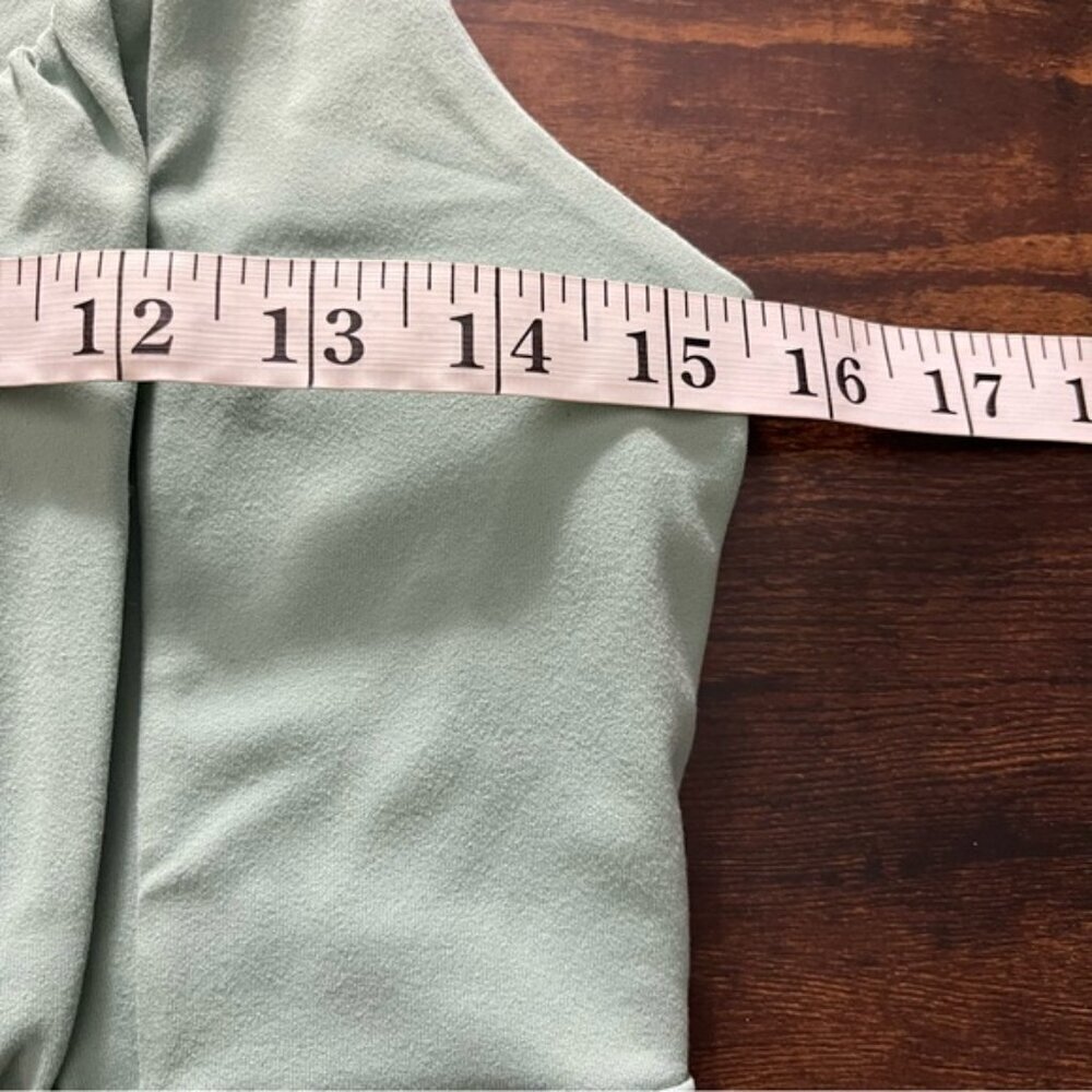 Abercrombie & Fitch seamless ruched Seafoam green bodysuit Size Large - Picture 7 of 9